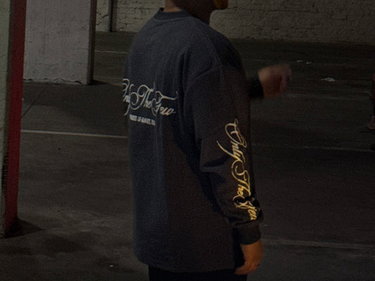 SCRIPT LOGO THERMAL (BLUE-GRAY)