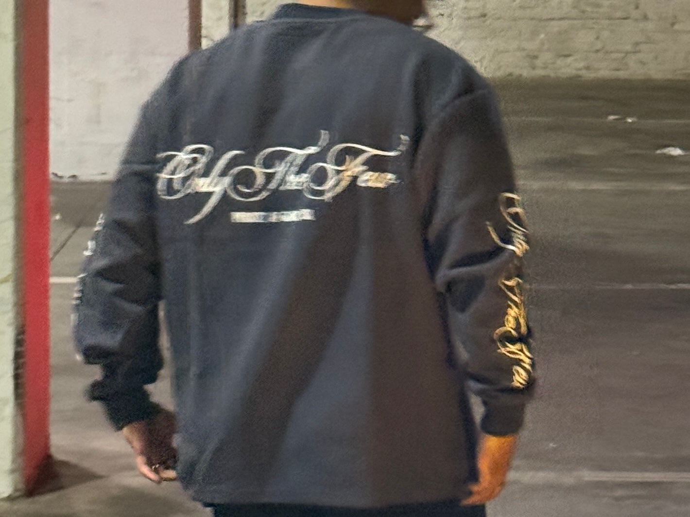 SCRIPT LOGO THERMAL (BLUE-GRAY)